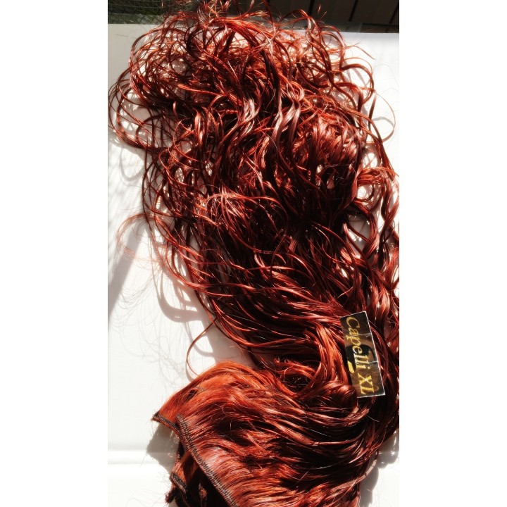 Capelli veri remy cuciti Colore rosso e rame capelli Brasiliani