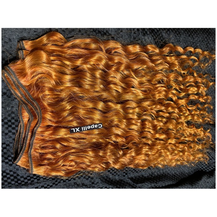 Capelli veri remy Ricci Colore Rame capelli Brasiliani