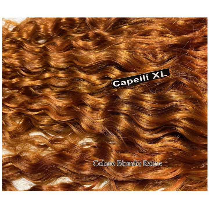 Capelli veri remy Ricci Colore Rame capelli Brasiliani