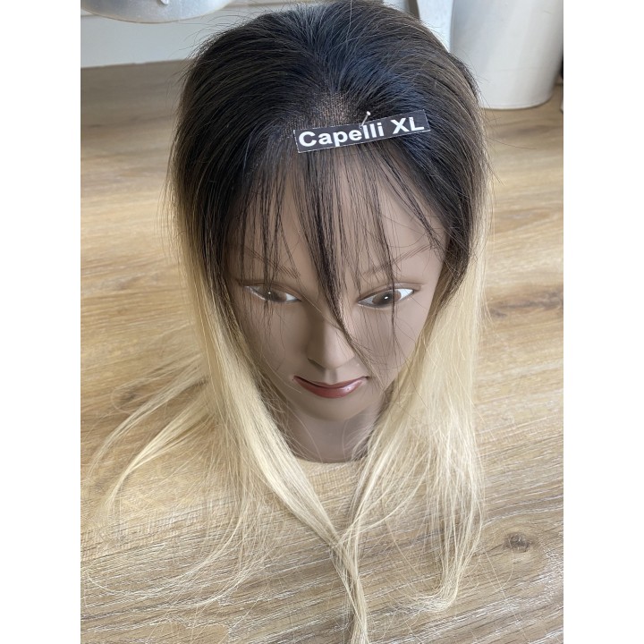Top Closure 816 – Toupet piccolo in capelli veri Remy europei biondo sfumato | Capelli XL