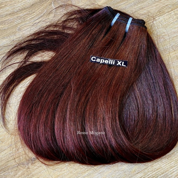 Capelli veri remy cuciti Colore rosso e rame capelli Brasiliani