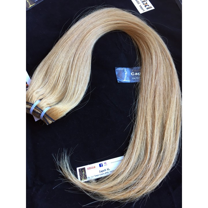 Capelli veri remy cuciti Colore biondo caldo capelli Europei Balayage