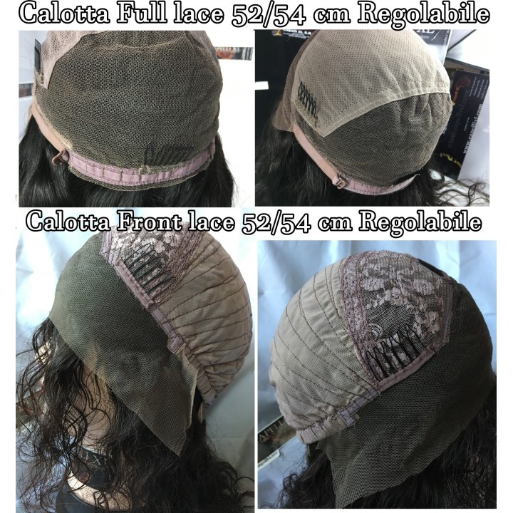Parrucca di capelli veri Mono filamento totale o parziale full lace