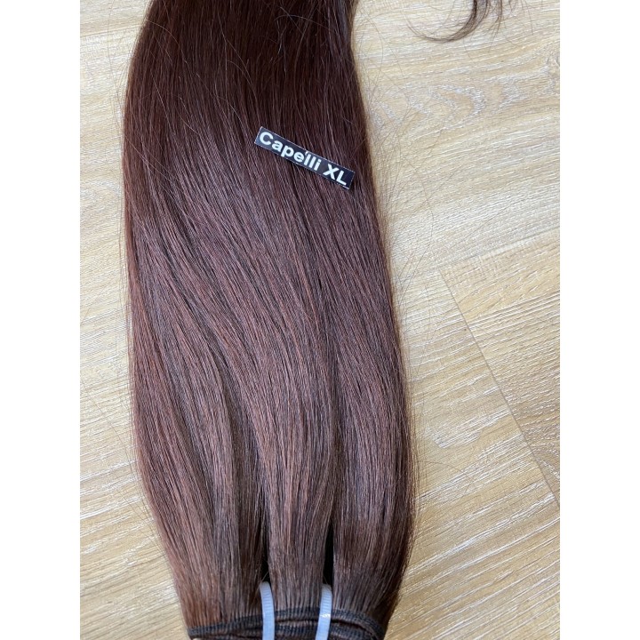 Capelli veri remy cuciti Colore rosso e rame capelli Brasiliani