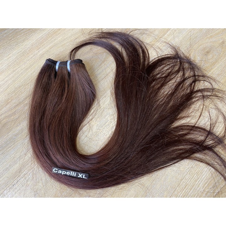 Capelli veri remy cuciti Colore rosso e rame capelli Brasiliani