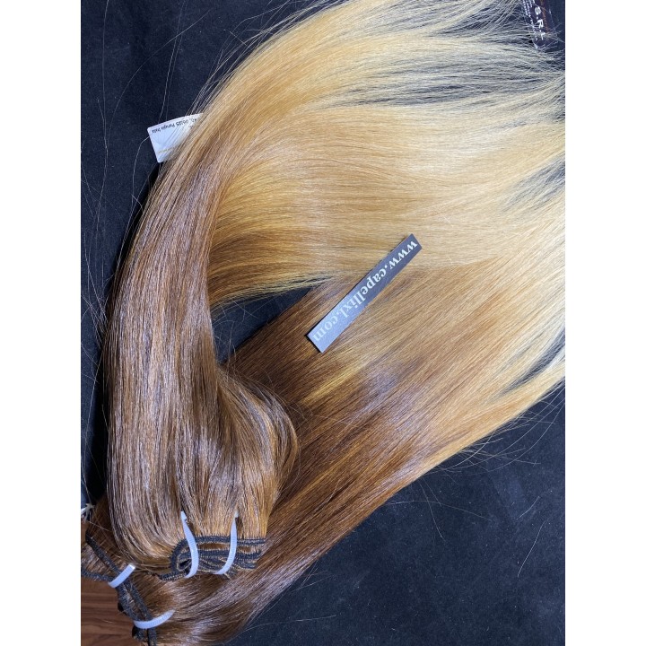 Capelli veri remy cuciti balayage sfumati capelli di origine Indiani