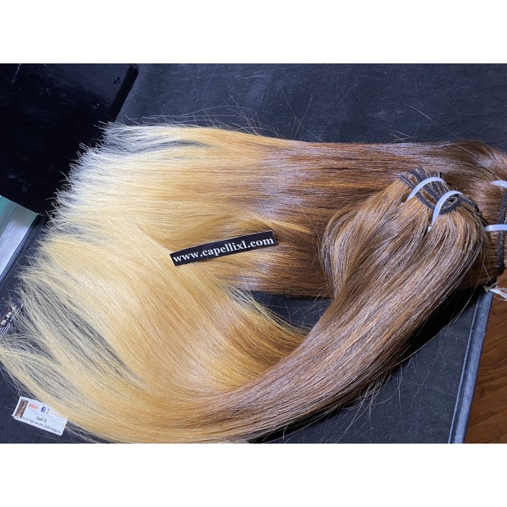 Capelli veri remy cuciti balayage sfumati capelli di origine Indiani