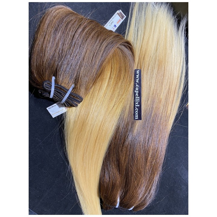 Capelli veri remy cuciti balayage sfumati capelli di origine Indiani