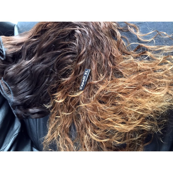 Matassa di Capelli veri remy  balayage sfumati capelli Brasiliani