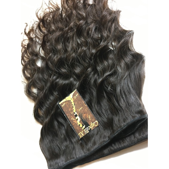 Capelli veri per allungamento cuciti, Tessitura Capelli Mossi
