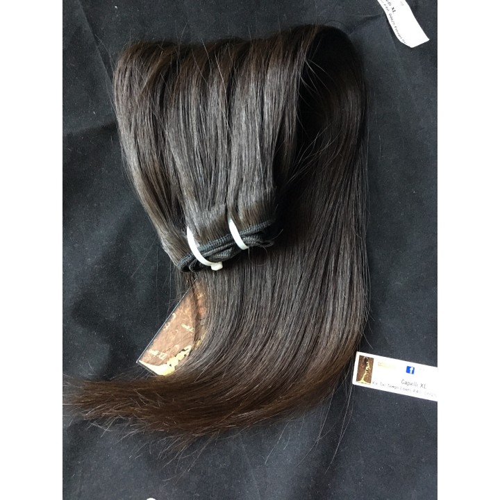 Capelli veri per allungamento cuciti, Tessitura Capelli Lisci indiani