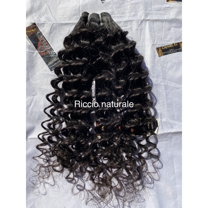 Capelli veri per allungamento cuciti, Tessitura xl Capelli ricci