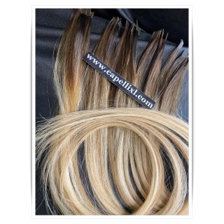 Ciocche XL di capelli veri remy, Colore balayage capelli da 1grammo