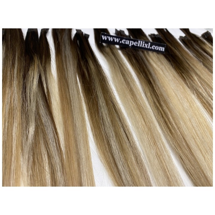 Ciocche XL di capelli veri remy, Colore balayage capelli da 1grammo