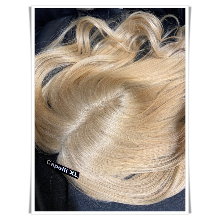 Toupet protesi Parrucchino PU capelli veri fatto su misura vari colori