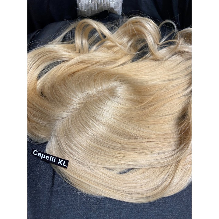 Toupet protesi Parrucchino PU capelli veri fatto su misura vari colori