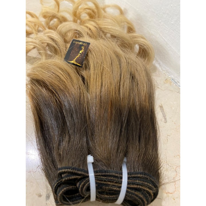 Capelli veri remy cuciti balayage sfumati capelli Brasiliani Balayage
