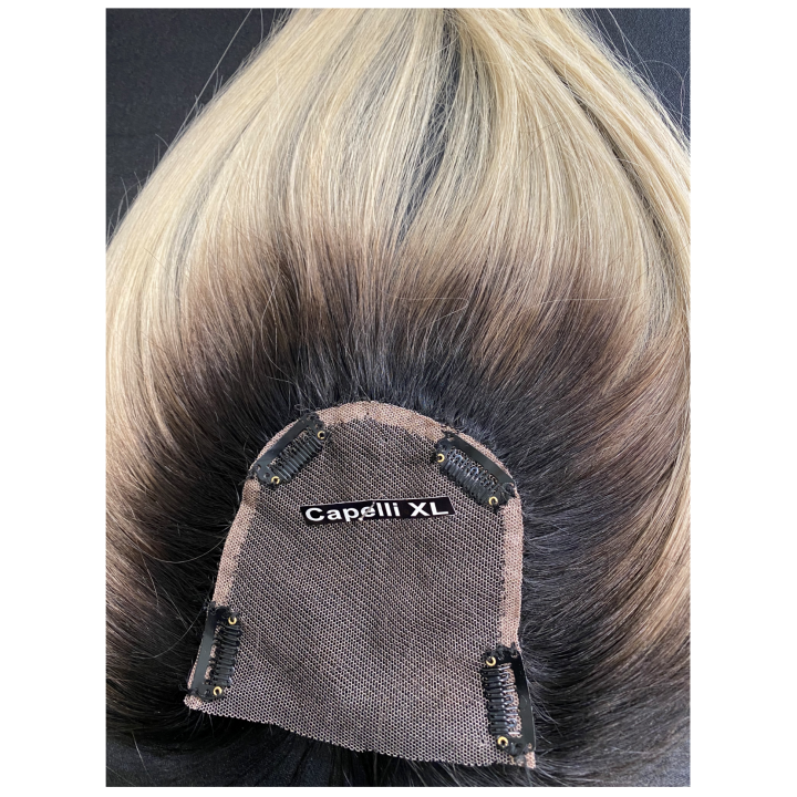 Top Closure 816 – Toupet piccolo in capelli veri Remy europei biondo sfumato | Capelli XL