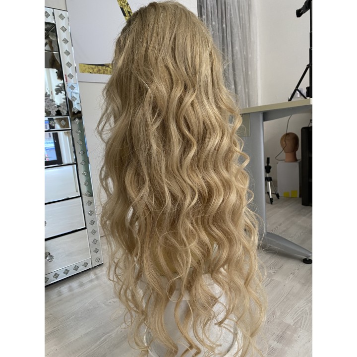 Parrucca 100%  capelli veri remy umani Bionda Lunghissima fino a 90cm