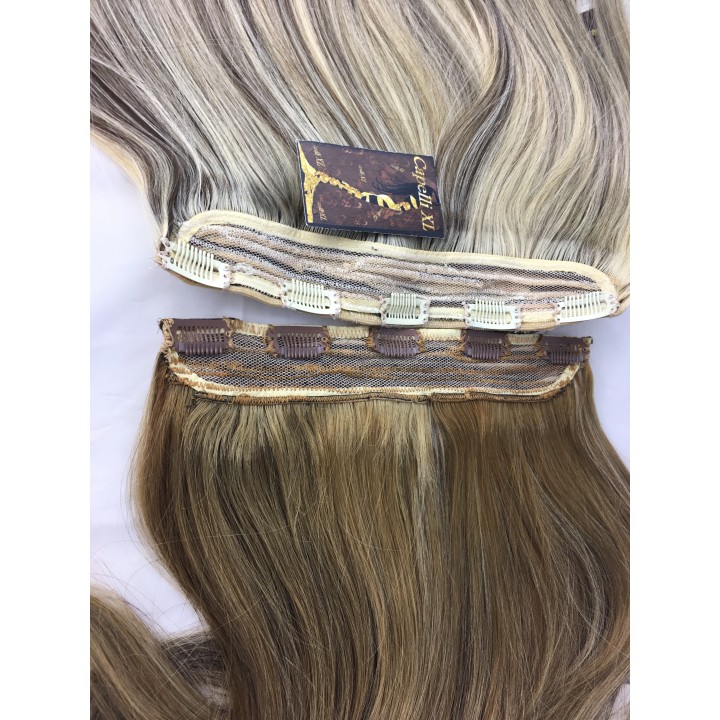 Extension con clip, Capelli veri Remy Europei Colore personalizzato