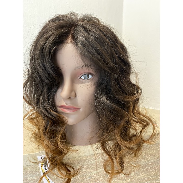 Parrucca 100% capelli veri remy  Brasiliani colore sfumato