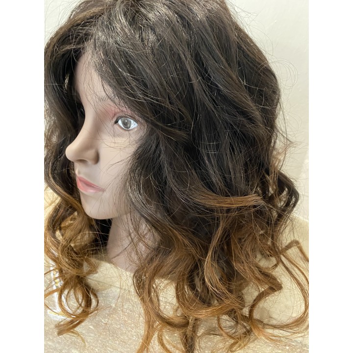 Parrucca 100% capelli veri remy  Brasiliani colore sfumato