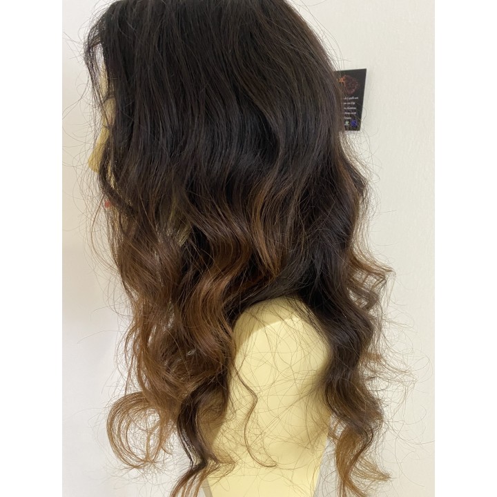 Parrucca 100% capelli veri remy  Brasiliani colore sfumato