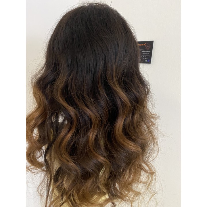 Parrucca 100% capelli veri remy  Brasiliani colore sfumato