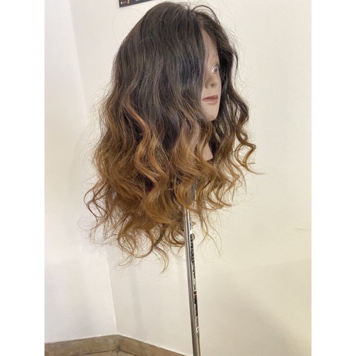 Parrucca 100% capelli veri remy  Brasiliani colore sfumato