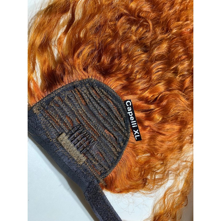 Coda di cavallo, Ponytail capelli veri remy  Capelli ricci colore Rame