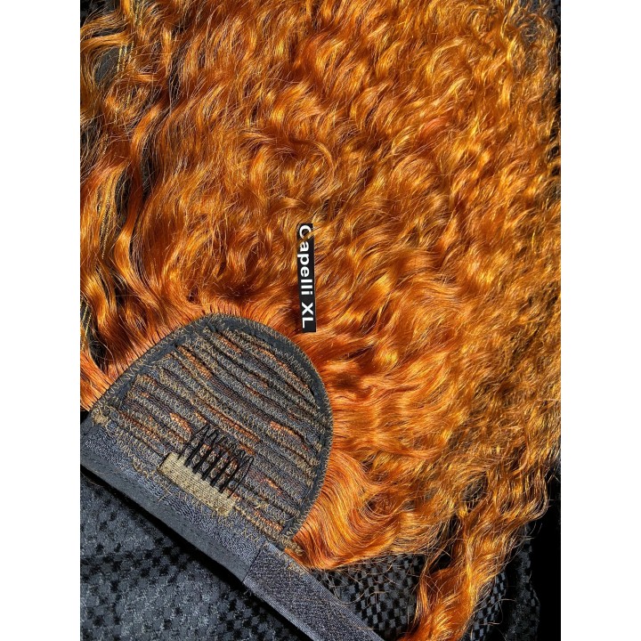 Coda di cavallo, Ponytail capelli veri remy  Capelli ricci colore Rame