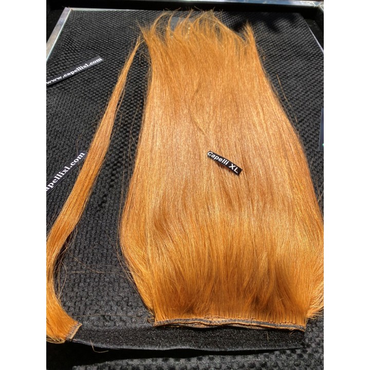Coda di cavallo, Ponytail capelli veri remy  Capelli ricci colore Rame