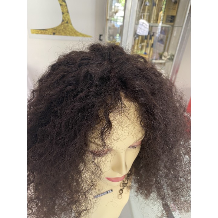 Parrucca di capelli veri remy riccio forte riccio crespo