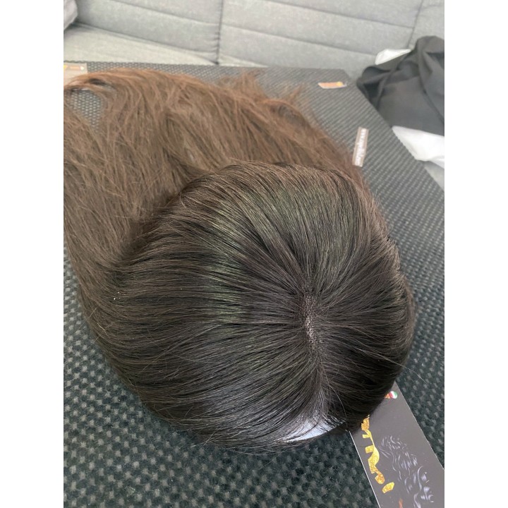Toupet Infoltitore Monofilamento Capelli Veri | Capelli XL