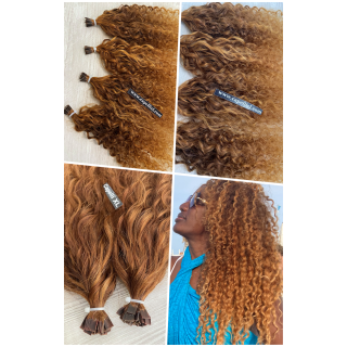 Ciocche Ricci Biondo Dorato Ramato 1147 | Capelli XL