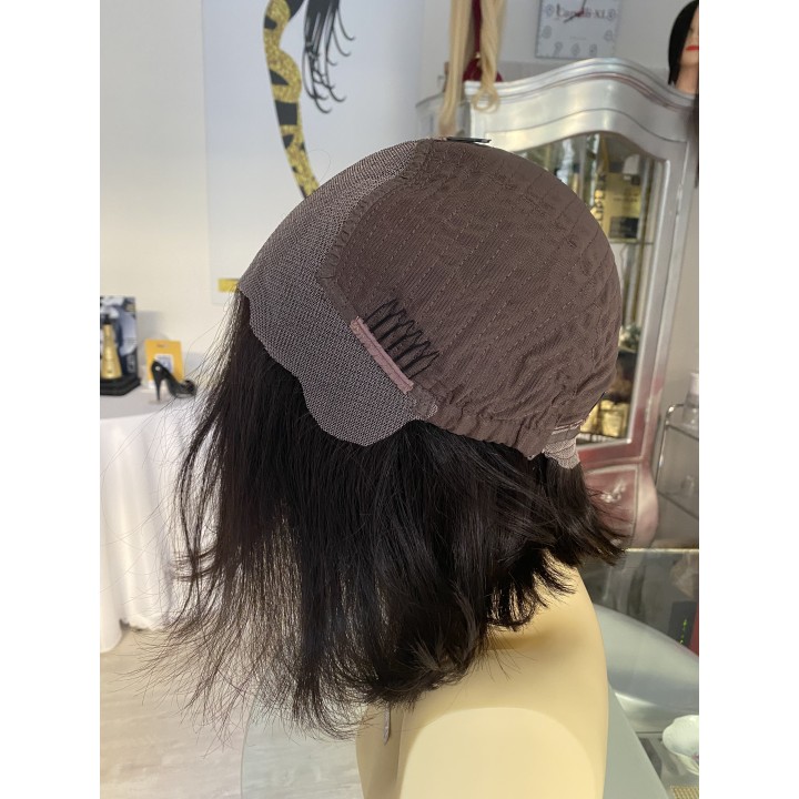 Parrucca di capelli veri Remy vergini Front lace integrazione frontale