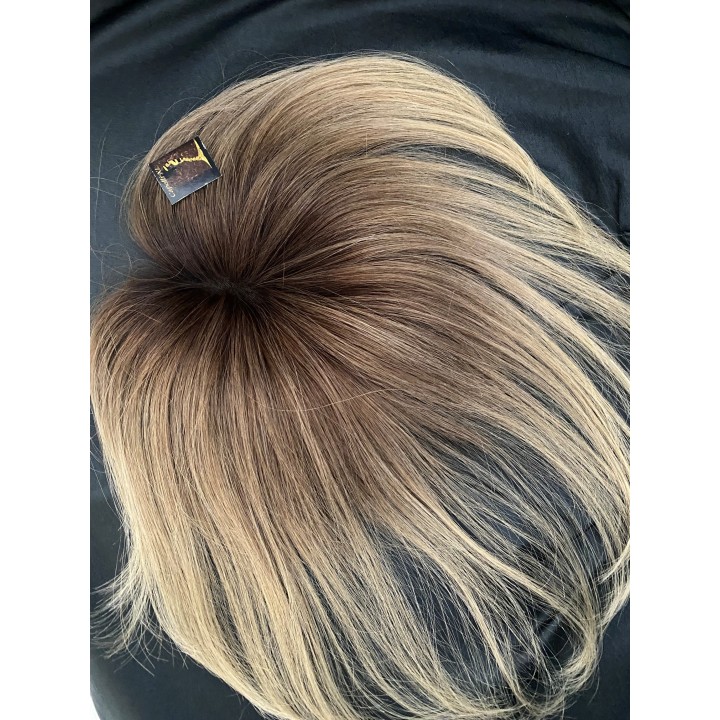 Toupet, Chiusura con clip Capelli veri remy Top closure Colore sfumato