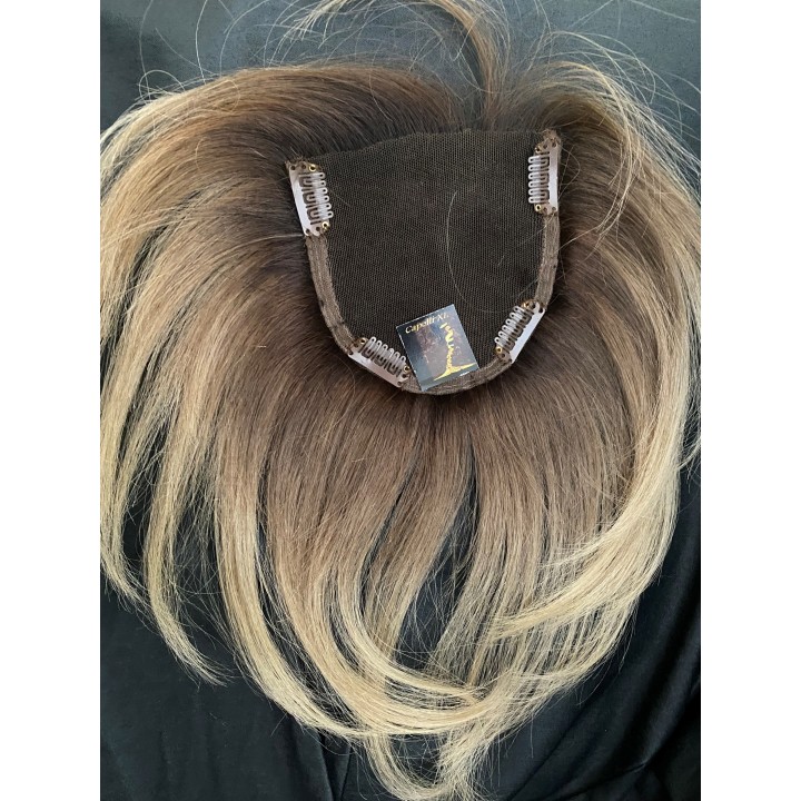 Toupet, Chiusura con clip Capelli veri remy Top closure Colore sfumato