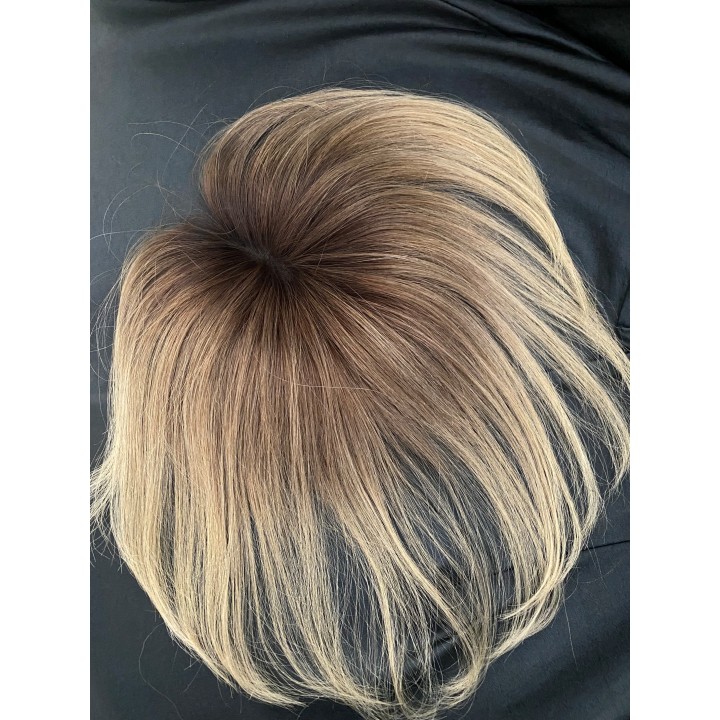 Toupet, Chiusura con clip Capelli veri remy Top closure Colore sfumato