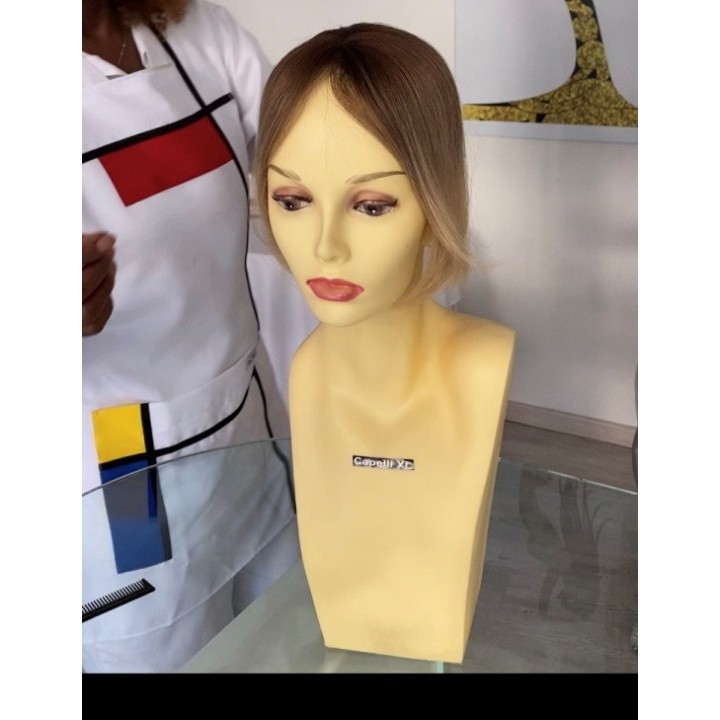 Toupet, Chiusura con clip Capelli veri remy Top closure Colore sfumato