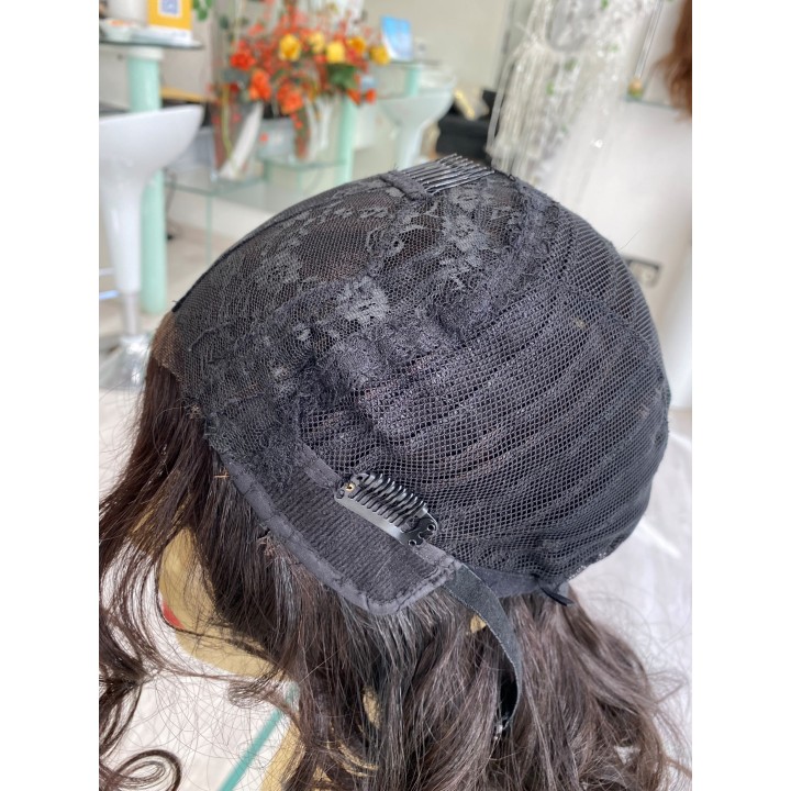Parrucca di capelli veri Remy vergini Front lace Capelli ricci