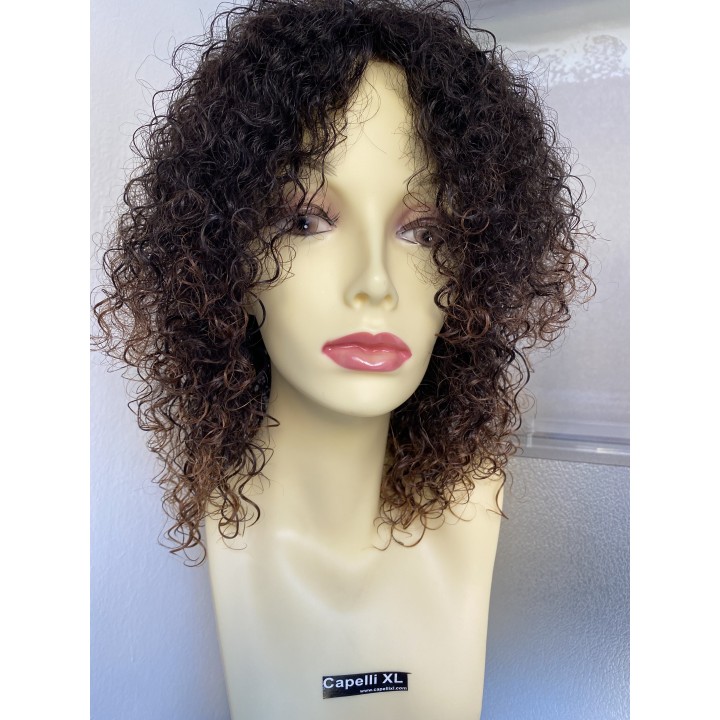 Parrucca di capelli veri Remy vergini Front lace Capelli ricci