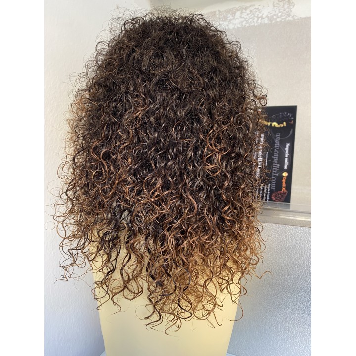 Parrucca di capelli veri Remy vergini Front lace Capelli ricci