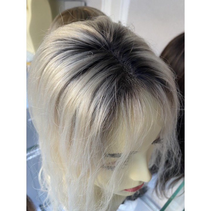 Toupet, Chiusura frangetta Capelli veri remy Top closure Colore biondo
