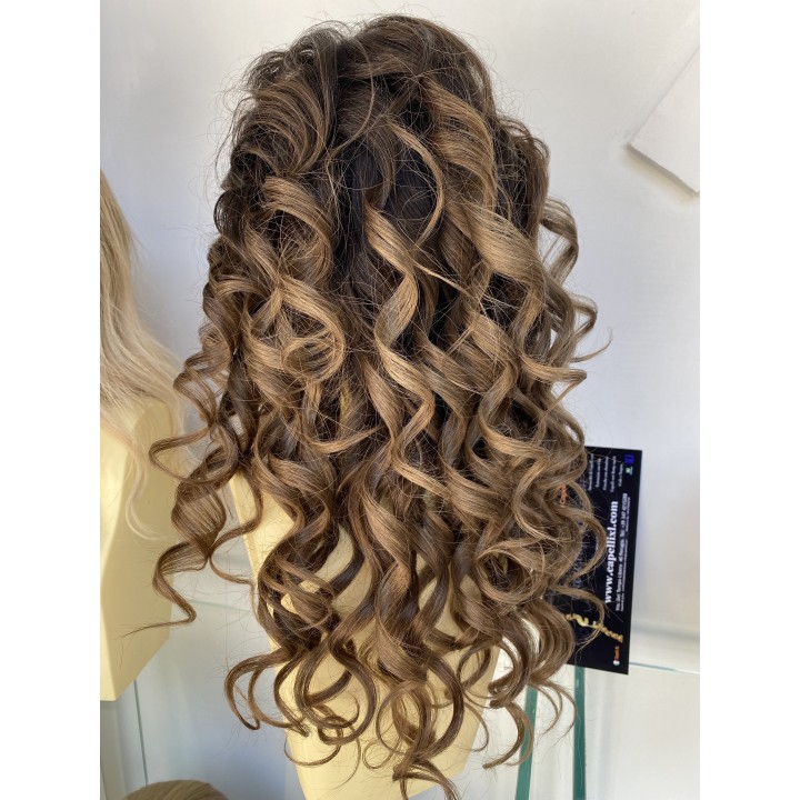 Parrucca 100% capelli veri remy  Front lace Brasiliani colore sfumato