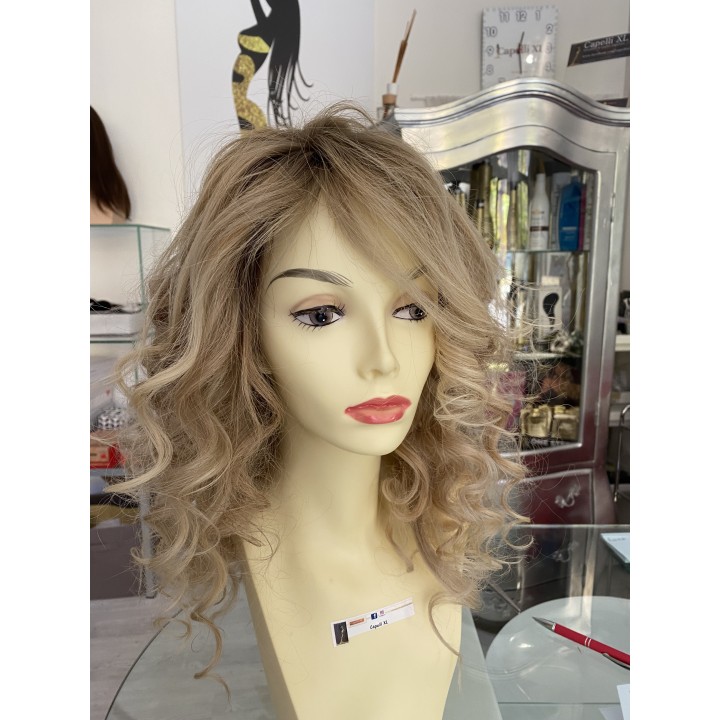Parrucca capelli veri Remy Ricci Brasiliani Colore biondo freddo