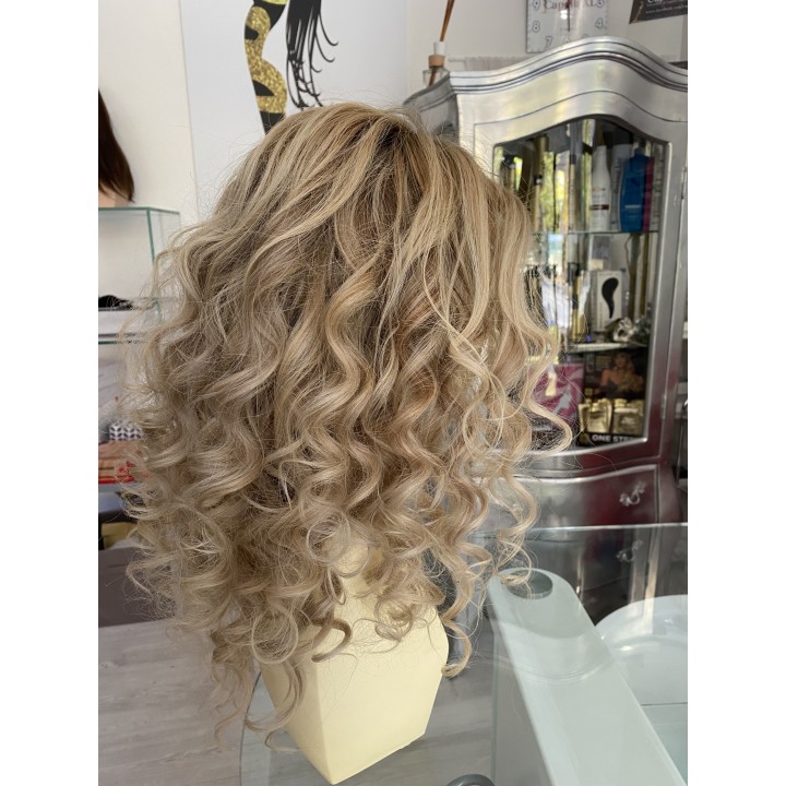 Parrucca capelli veri Remy Ricci Brasiliani Colore biondo freddo