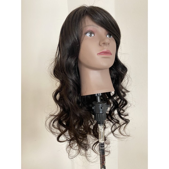Parrucca di capelli veri Remy Mossi 0 Ricci capelli brasiliani