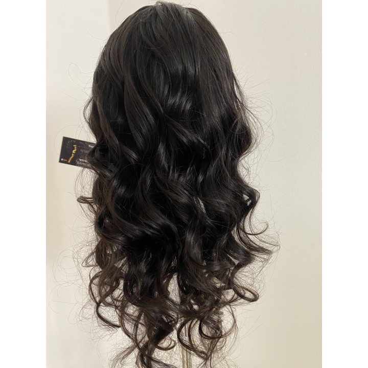 Parrucca di capelli veri Remy Mossi 0 Ricci capelli brasiliani