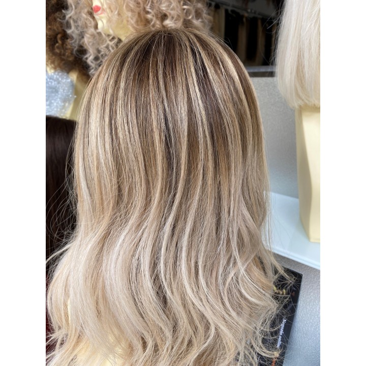 Parrucca capelli veri Remy Europei Colore biondo freddo
